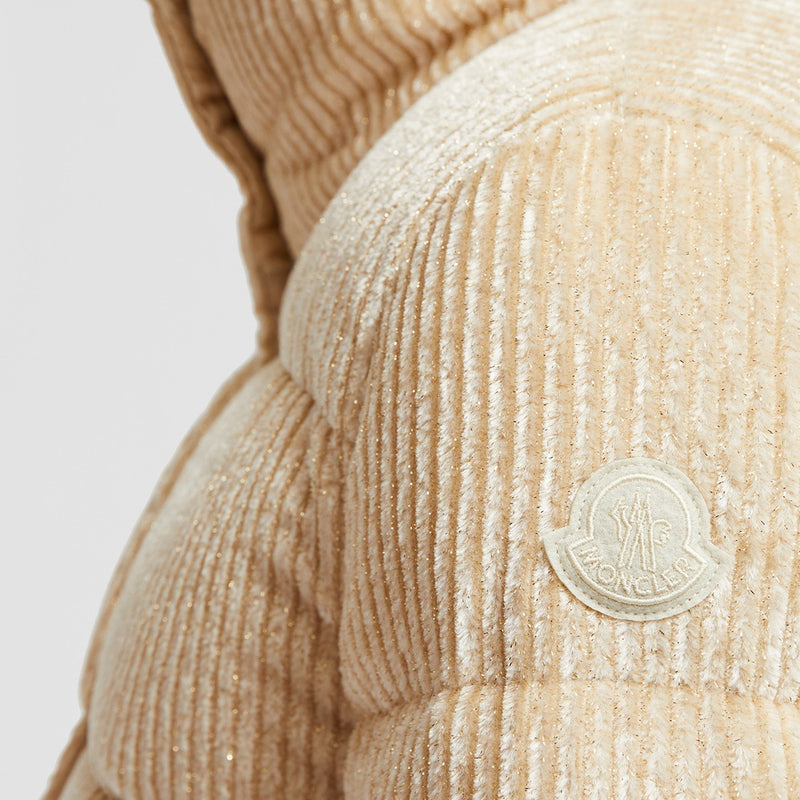 COCHEVISSE METALLIC CORDUROY SHORT DOWN JACKET