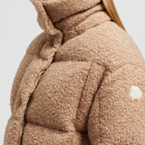 PARANAS METALLIC HOODED SHORT DOWN JACKET