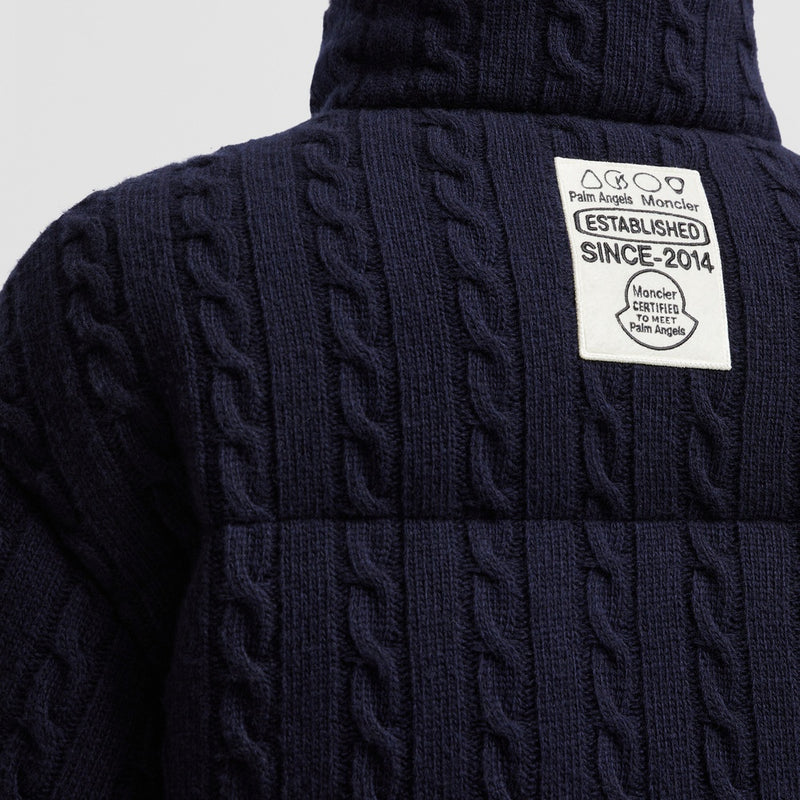 MONCLER X PALM ANGELS AUSTRU WOOL SHORT DOWN JACKET