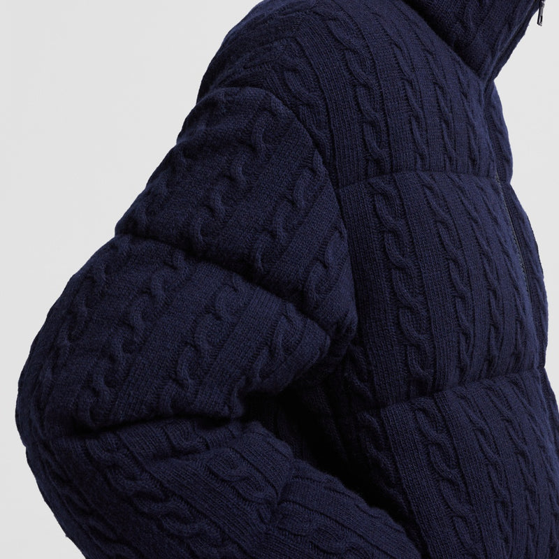 MONCLER X PALM ANGELS AUSTRU WOOL SHORT DOWN JACKET