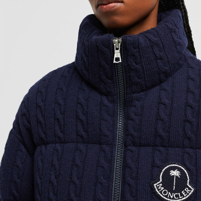 MONCLER X PALM ANGELS AUSTRU WOOL SHORT DOWN JACKET