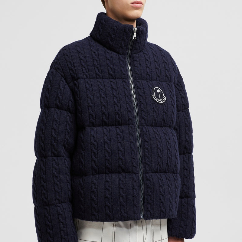 MONCLER X PALM ANGELS AUSTRU WOOL SHORT DOWN JACKET
