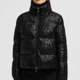 ANTERNES SEQUIN-EMBROIDERED SHORT DOWN JACKET