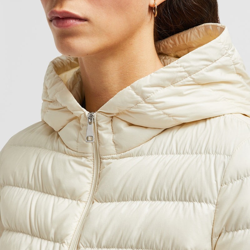HEDE HOODED SHORT DOWN JACKET