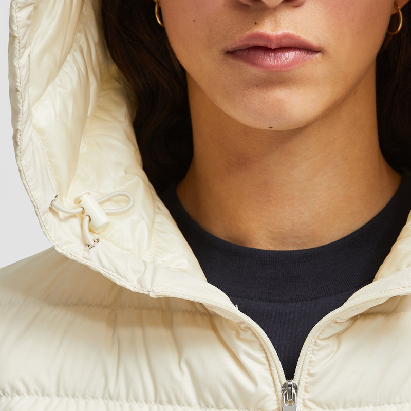 HEDE HOODED SHORT DOWN JACKET