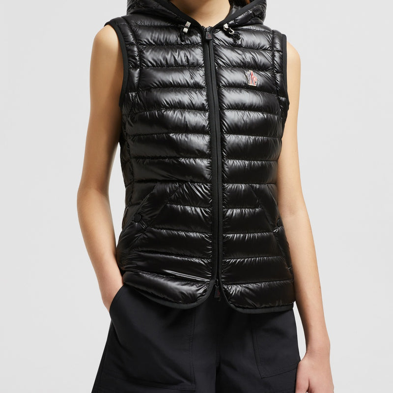KARURA 2-IN-1 HOODED SHORT DOWN JACKET