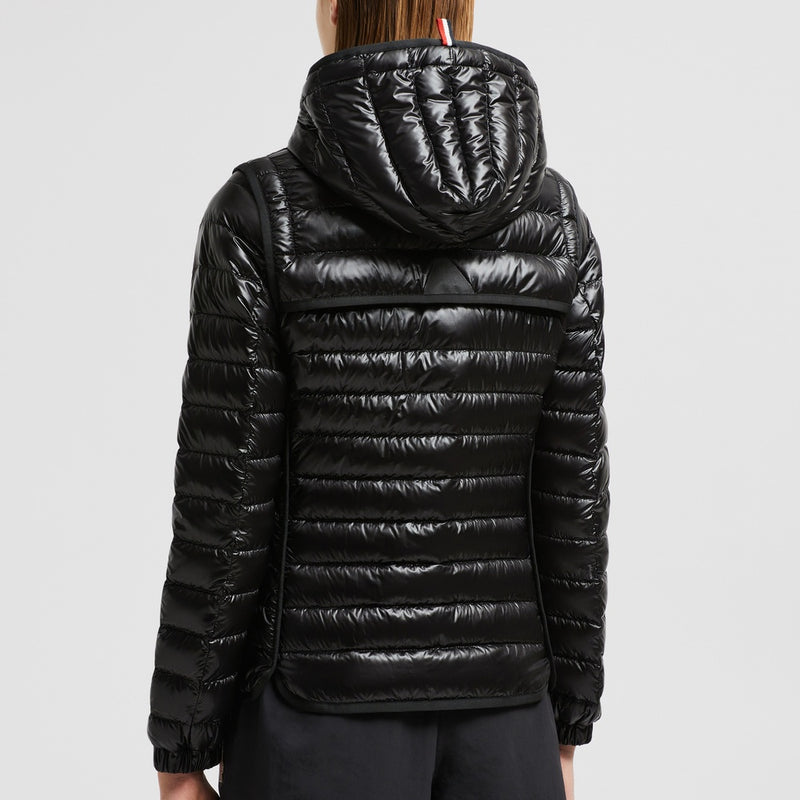 KARURA 2-IN-1 HOODED SHORT DOWN JACKET
