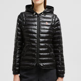KARURA 2-IN-1 HOODED SHORT DOWN JACKET