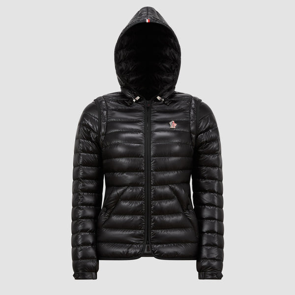 KARURA 2-IN-1 HOODED SHORT DOWN JACKET