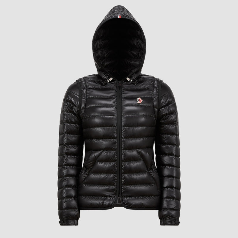 KARURA 2-IN-1 HOODED SHORT DOWN JACKET