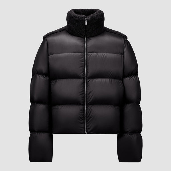 MONCLER + RICK OWENS CYCLOPIC SHEARLING SHORT DOWN JACKET