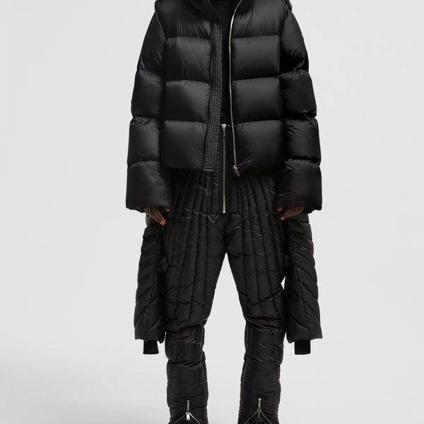 MONCLER + RICK OWENS CYCLOPIC SHEARLING SHORT DOWN JACKET