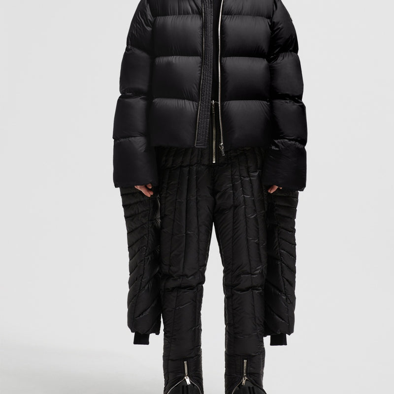 MONCLER + RICK OWENS CYCLOPIC SHEARLING SHORT DOWN JACKET