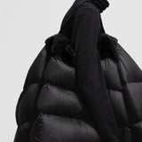 MONCLER + RICK OWENS CYCLOPIC SHEARLING SHORT DOWN JACKET