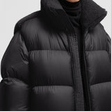 MONCLER + RICK OWENS CYCLOPIC SHEARLING SHORT DOWN JACKET