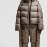 MONCLER + RICK OWENS CYCLOPIC SHEARLING SHORT DOWN JACKET