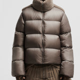 MONCLER + RICK OWENS CYCLOPIC SHEARLING SHORT DOWN JACKET