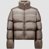 MONCLER + RICK OWENS CYCLOPIC SHEARLING SHORT DOWN JACKET