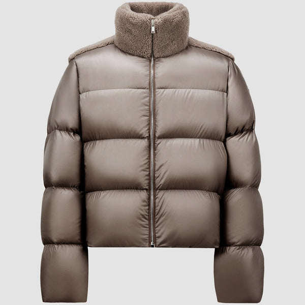 MONCLER + RICK OWENS CYCLOPIC SHEARLING SHORT DOWN JACKET
