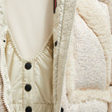 STOWE BOUCLÉ SHEARLING SHORT DOWN JACKET