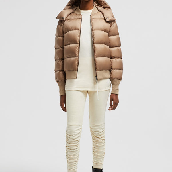 MONCLER X LULU LI POSTERUS HOODED SHORT DOWN JACKET