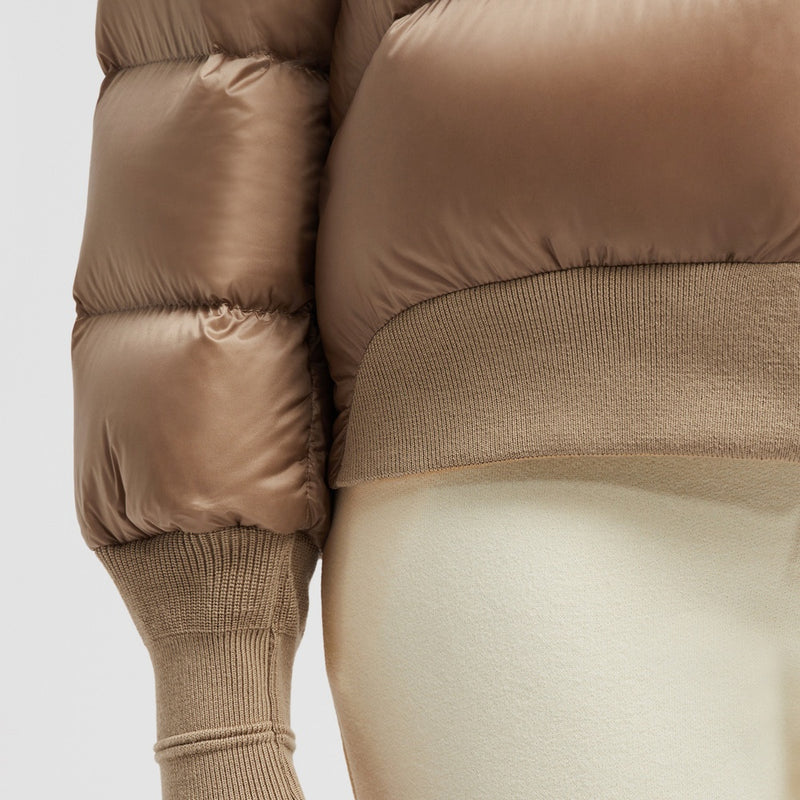 MONCLER X LULU LI POSTERUS HOODED SHORT DOWN JACKET