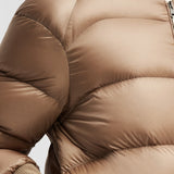 MONCLER X LULU LI POSTERUS HOODED SHORT DOWN JACKET