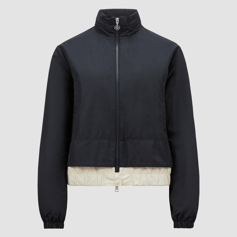 JANZE HOODED TWILL SHORT DOWN JACKET