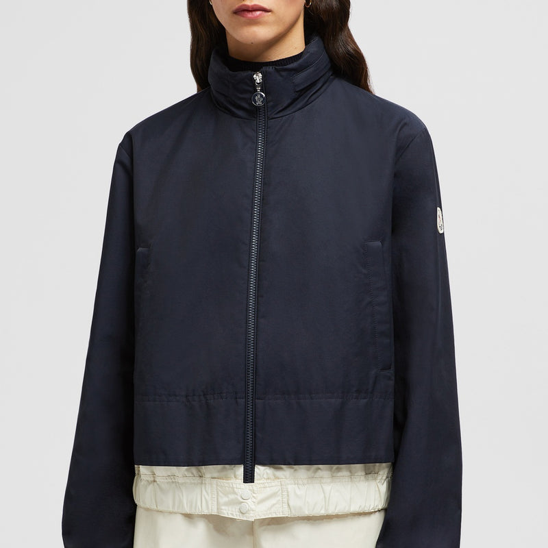 JANZE HOODED TWILL SHORT DOWN JACKET