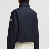 JANZE HOODED TWILL SHORT DOWN JACKET