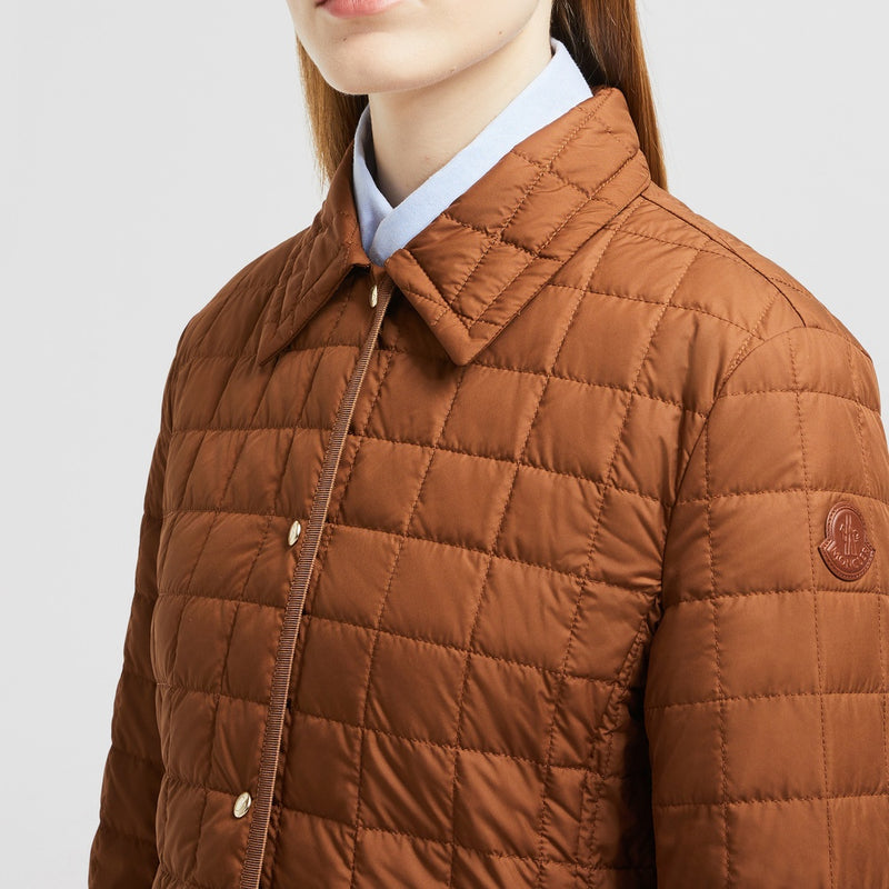 EPINAL SQUARE-QUILTED DOWN SHIRT JACKET
