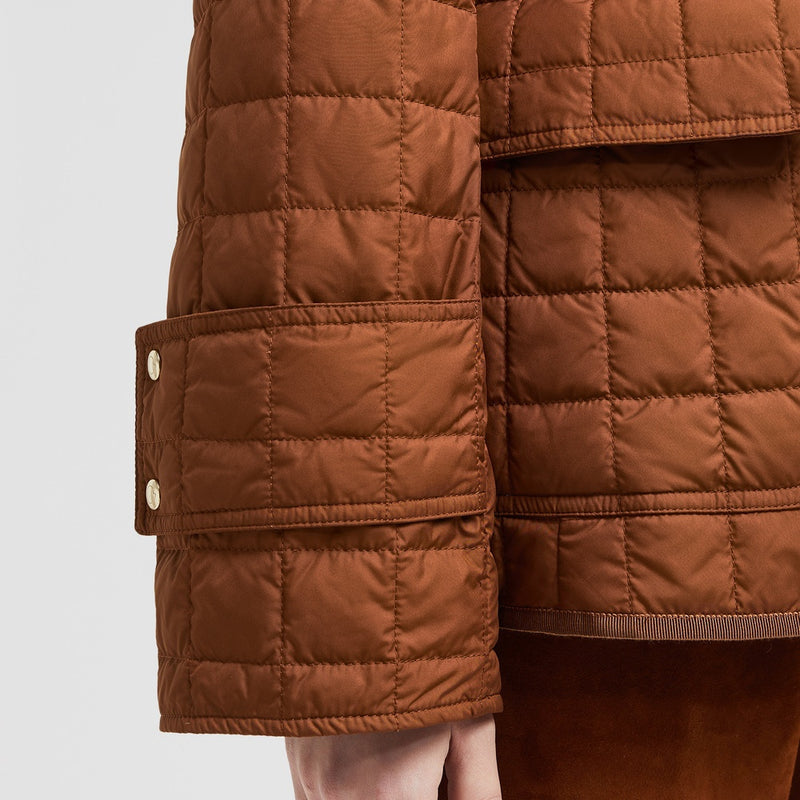 EPINAL SQUARE-QUILTED DOWN SHIRT JACKET