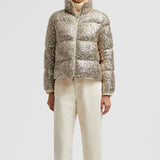 ANTERNES SEQUIN-EMBROIDERED SHORT DOWN JACKET