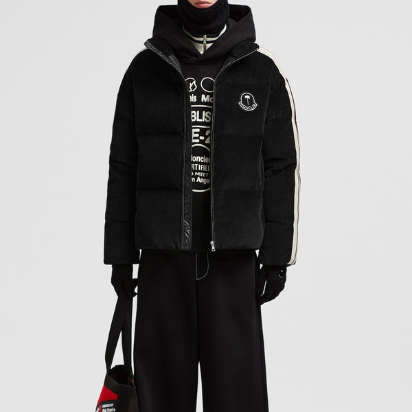 MONCLER X PALM ANGELS ABROLHOS CORDUROY SHORT DOWN JACKET