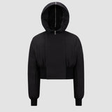 MONCLER + RICK OWENS ALICE HOODED SHORT DOWN JACKET