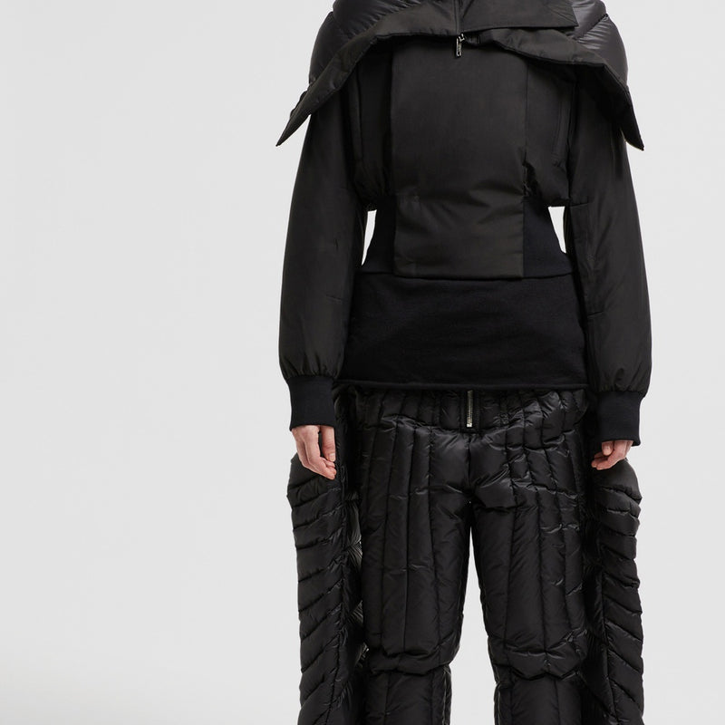 MONCLER + RICK OWENS ALICE HOODED SHORT DOWN JACKET