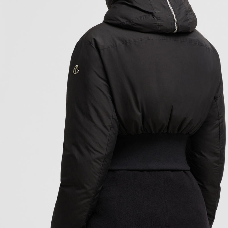 MONCLER + RICK OWENS ALICE HOODED SHORT DOWN JACKET