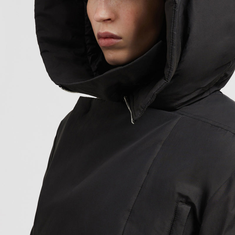 MONCLER + RICK OWENS ALICE HOODED SHORT DOWN JACKET