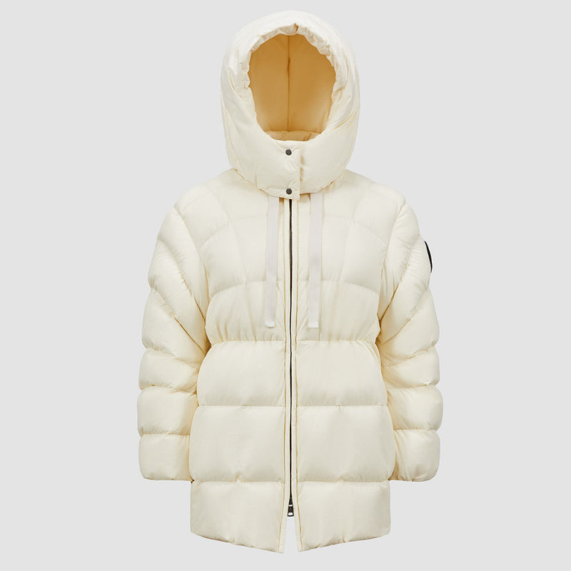 MONCLER X LULU LI DORAVANTE HOODED MID-LENGTH DOWN JACKET