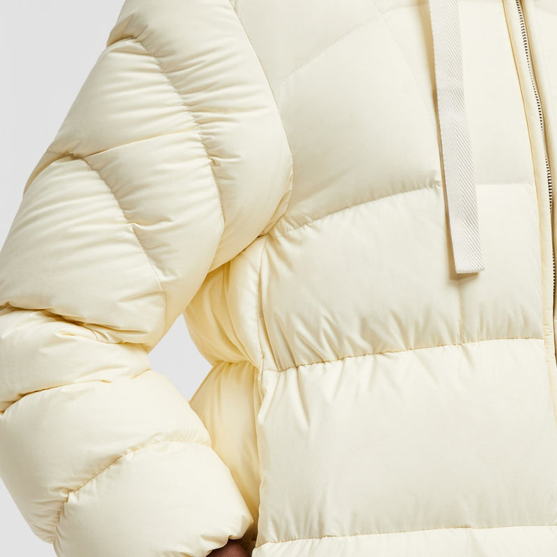 MONCLER X LULU LI DORAVANTE HOODED MID-LENGTH DOWN JACKET