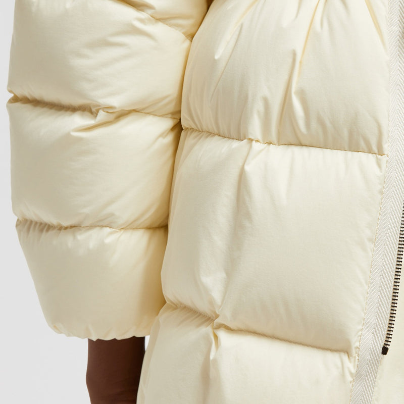 MONCLER X LULU LI DORAVANTE HOODED MID-LENGTH DOWN JACKET