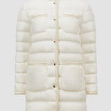 GENCAYLONG BRAIDED TRIM MID-LENGTH DOWN JACKET