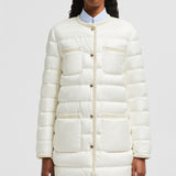 GENCAYLONG BRAIDED TRIM MID-LENGTH DOWN JACKET