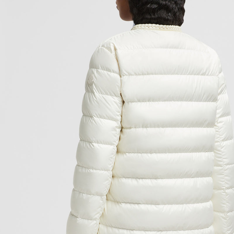 GENCAYLONG BRAIDED TRIM MID-LENGTH DOWN JACKET
