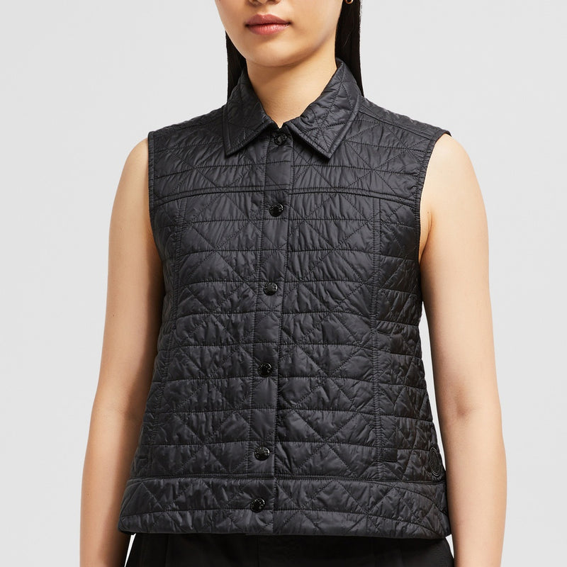 VAYRES DIAMOND-QUILTED PADDED GILET