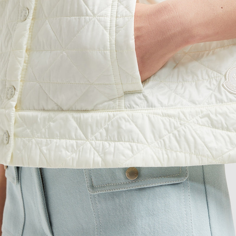 VAYRES DIAMOND-QUILTED PADDED GILET