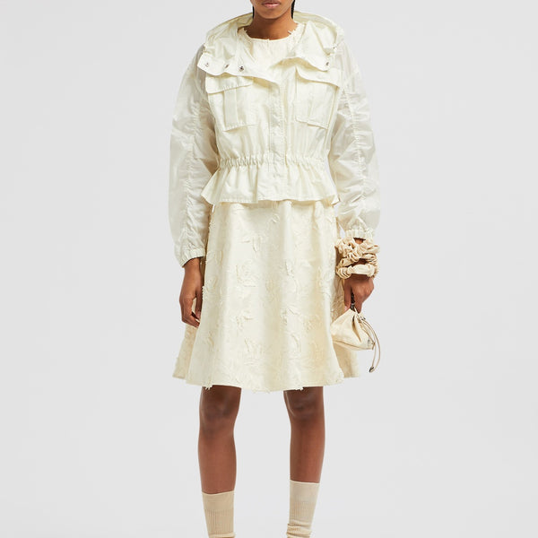 CURTON HOODED PEPLUM JACKET