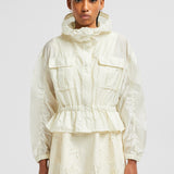 CURTON HOODED PEPLUM JACKET