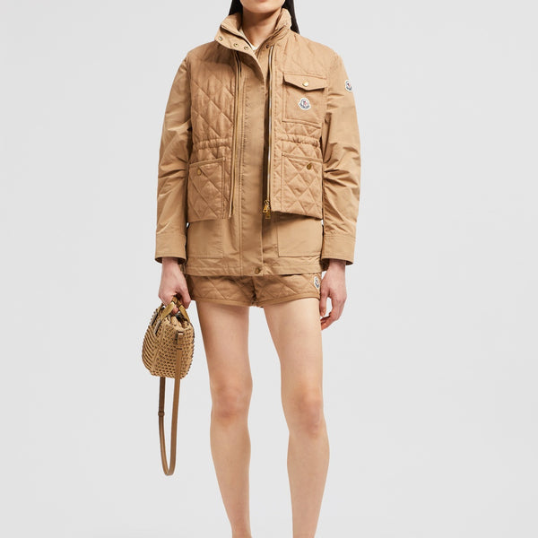 VIGNY DIAMOND-QUILTED PADDED LINEN GILET