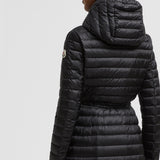 BARBEL HOODED FIT & FLARE LONG DOWN JACKET